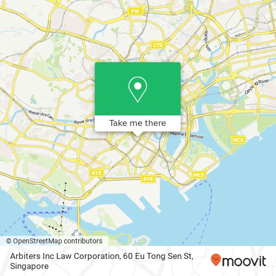 Arbiters Inc Law Corporation, 60 Eu Tong Sen St map