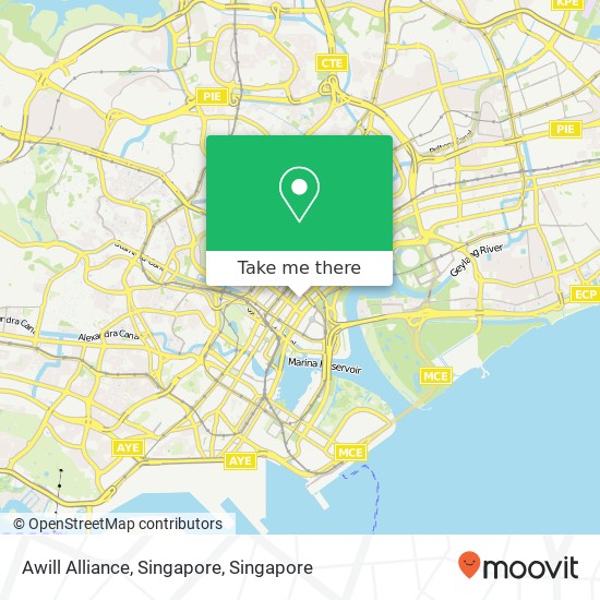 Awill Alliance, Singapore map