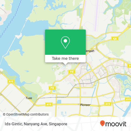 Ids-Gintic, Nanyang Ave map