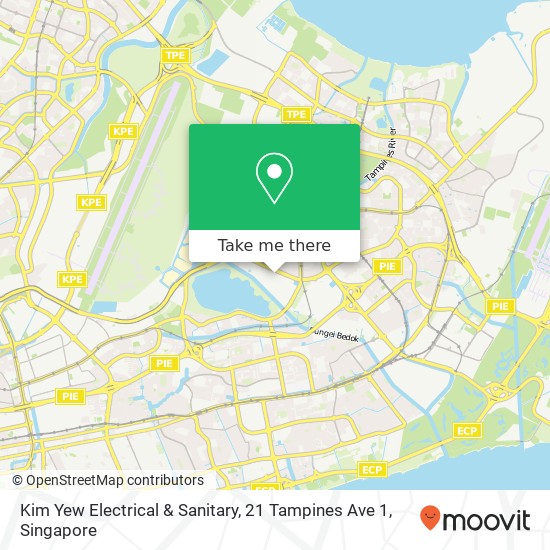 Kim Yew Electrical & Sanitary, 21 Tampines Ave 1地图