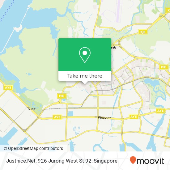 Justnice.Net, 926 Jurong West St 92地图