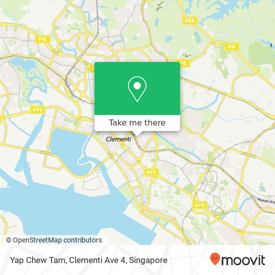 Yap Chew Tam, Clementi Ave 4 map