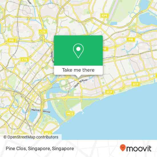 Pine Clos, Singapore map