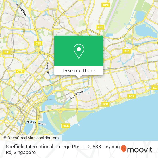 Sheffield International College Pte. LTD., 538 Geylang Rd地图