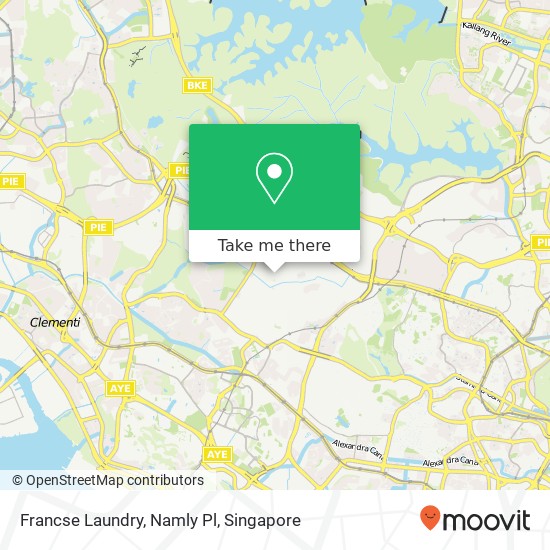 Francse Laundry, Namly Pl map