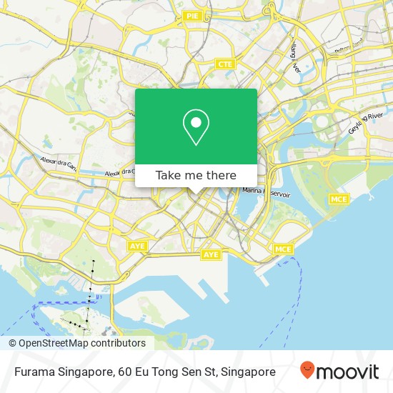 Furama Singapore, 60 Eu Tong Sen St地图