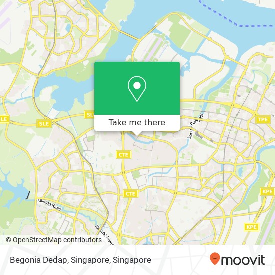 Begonia Dedap, Singapore map