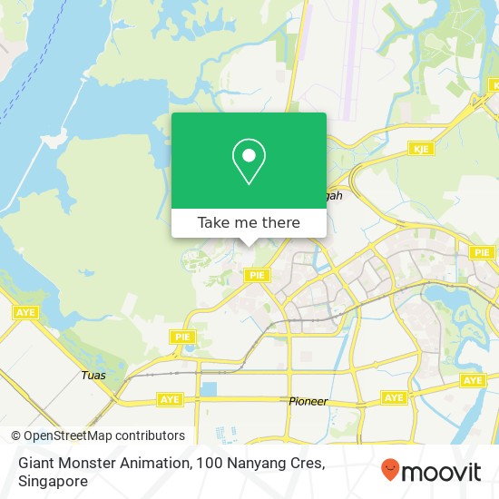 Giant Monster Animation, 100 Nanyang Cres map