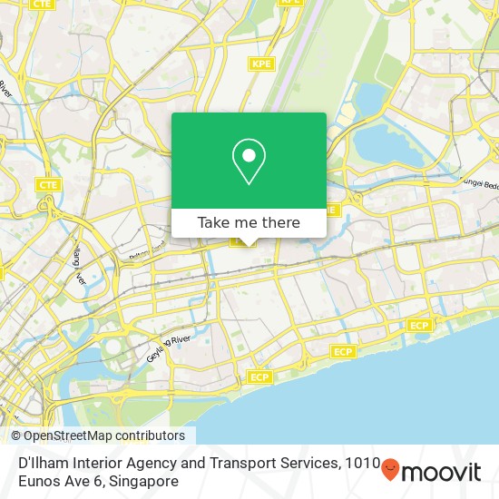 D'Ilham Interior Agency and Transport Services, 1010 Eunos Ave 6 map