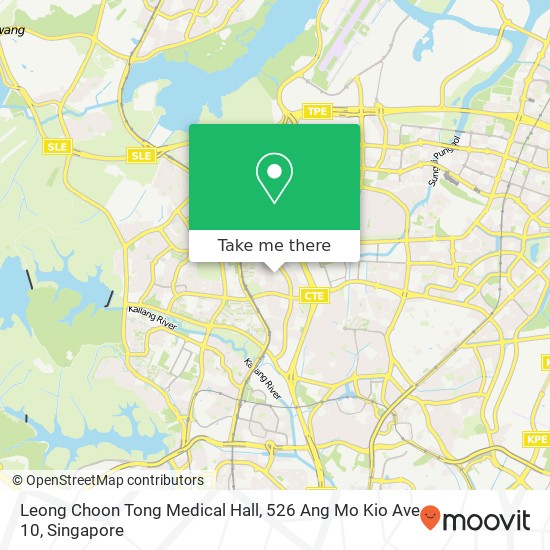 Leong Choon Tong Medical Hall, 526 Ang Mo Kio Ave 10 map