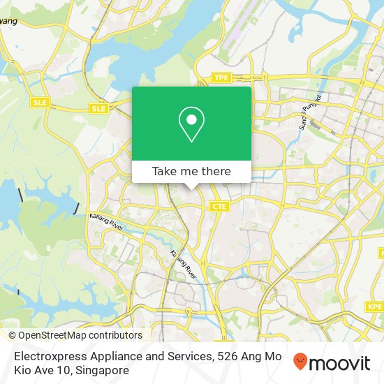 Electroxpress Appliance and Services, 526 Ang Mo Kio Ave 10地图