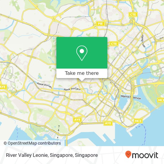River Valley Leonie, Singapore map