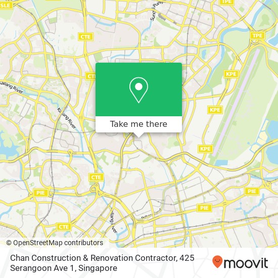 Chan Construction & Renovation Contractor, 425 Serangoon Ave 1地图