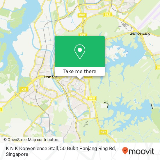 K N K Konvenience Stall, 50 Bukit Panjang Ring Rd地图