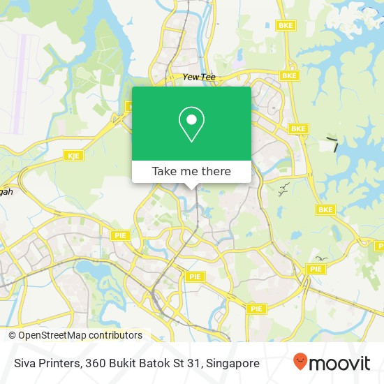 Siva Printers, 360 Bukit Batok St 31 map