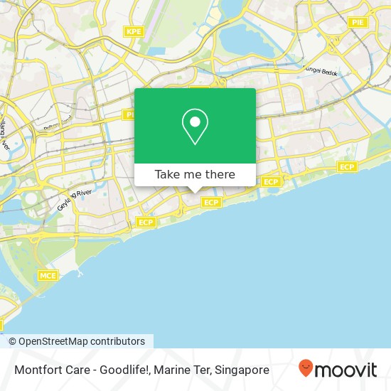 Montfort Care - Goodlife!, Marine Ter map