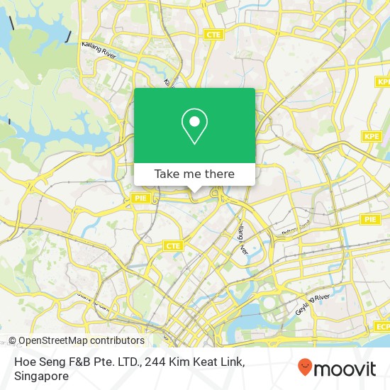 Hoe Seng F&B Pte. LTD., 244 Kim Keat Link map