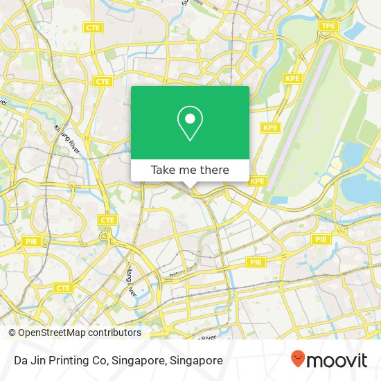 Da Jin Printing Co, Singapore map