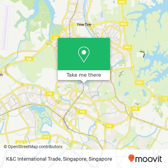 K&C International Trade, Singapore map