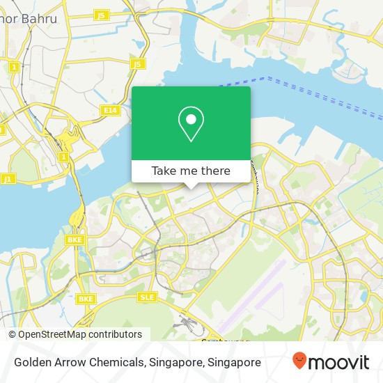 Golden Arrow Chemicals, Singapore map