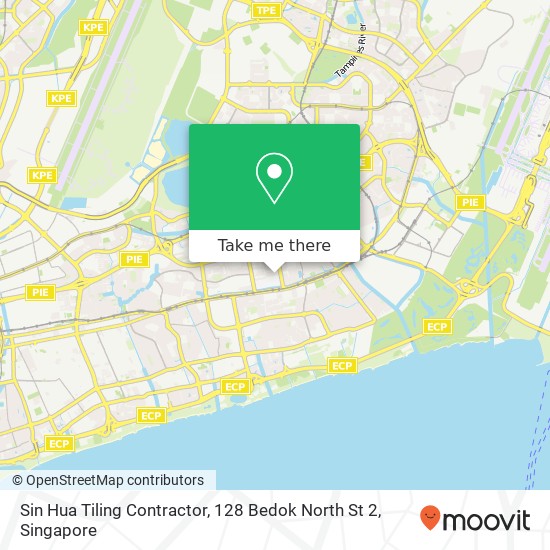 Sin Hua Tiling Contractor, 128 Bedok North St 2 map