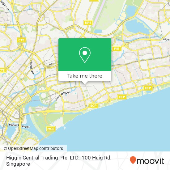 Higgin Central Trading Pte. LTD., 100 Haig Rd地图