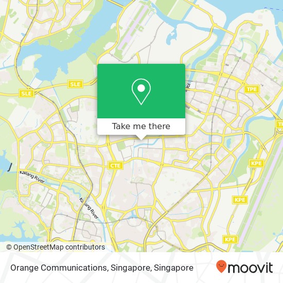 Orange Communications, Singapore map