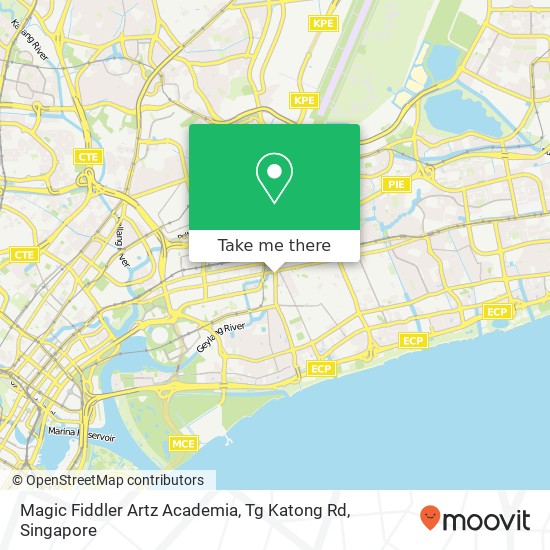 Magic Fiddler Artz Academia, Tg Katong Rd map