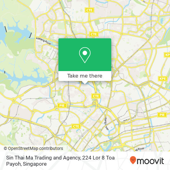 Sin Thai Ma Trading and Agency, 224 Lor 8 Toa Payoh地图