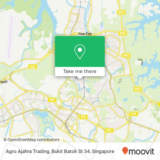 Agro Ajahra Trading, Bukit Batok St 34地图