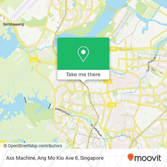 Axs Machine, Ang Mo Kio Ave 8 map