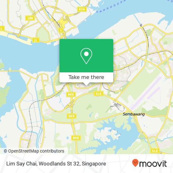 Lim Say Chai, Woodlands St 32 map