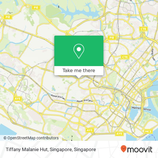 Tiffany Malanie Hut, Singapore地图