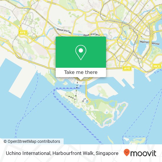 Uchino International, Harbourfront Walk map