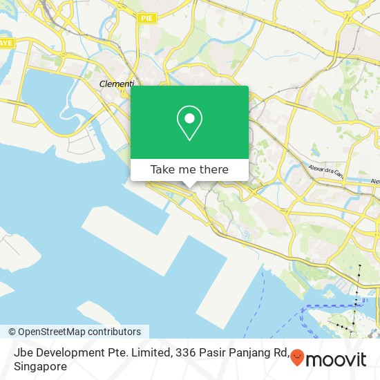 Jbe Development Pte. Limited, 336 Pasir Panjang Rd map