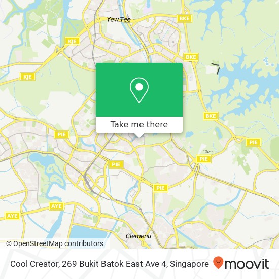 Cool Creator, 269 Bukit Batok East Ave 4 map