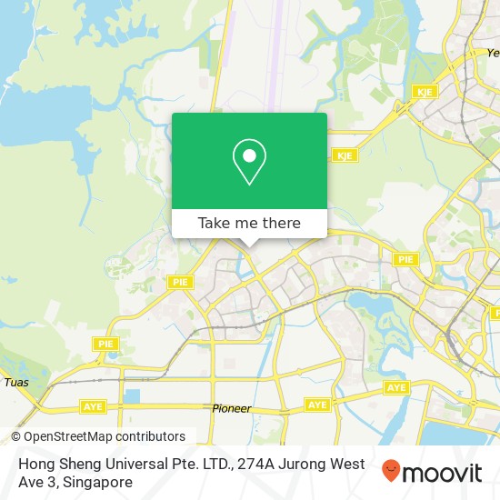 Hong Sheng Universal Pte. LTD., 274A Jurong West Ave 3 map