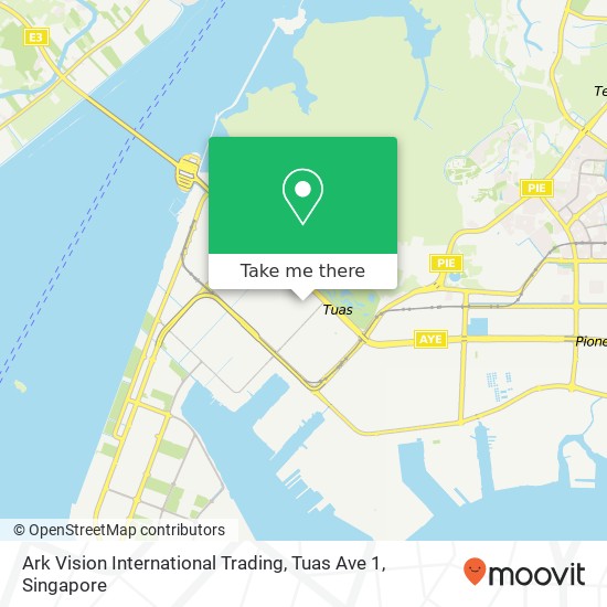 Ark Vision International Trading, Tuas Ave 1 map