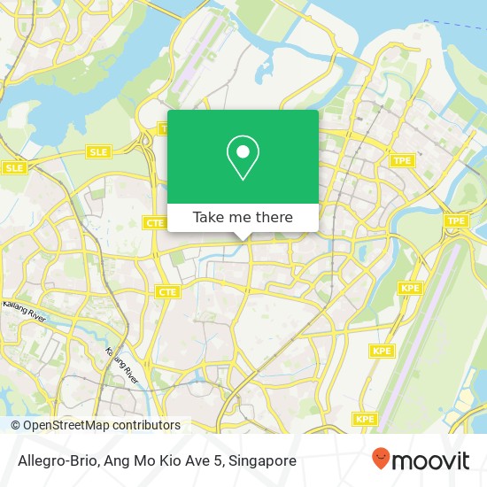 Allegro-Brio, Ang Mo Kio Ave 5地图