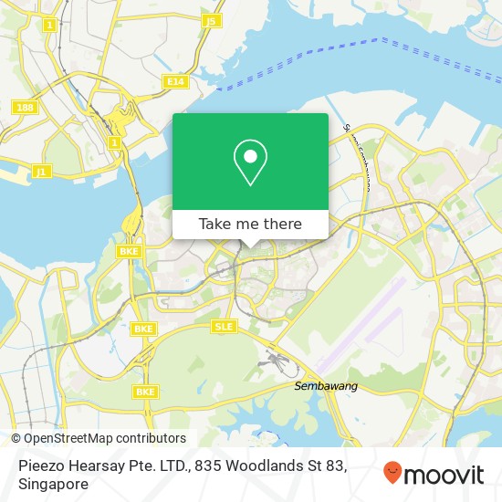 Pieezo Hearsay Pte. LTD., 835 Woodlands St 83 map