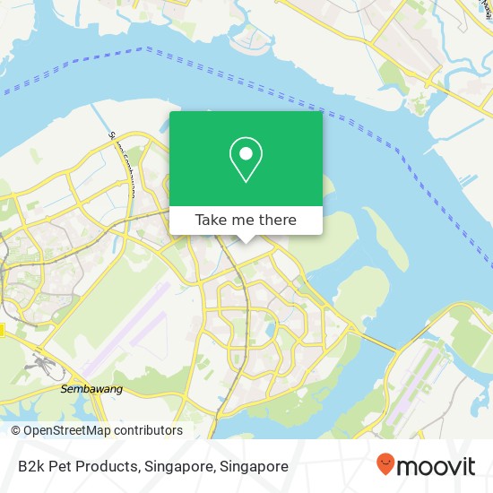 B2k Pet Products, Singapore map