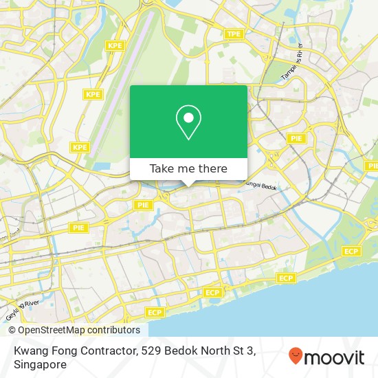 Kwang Fong Contractor, 529 Bedok North St 3地图