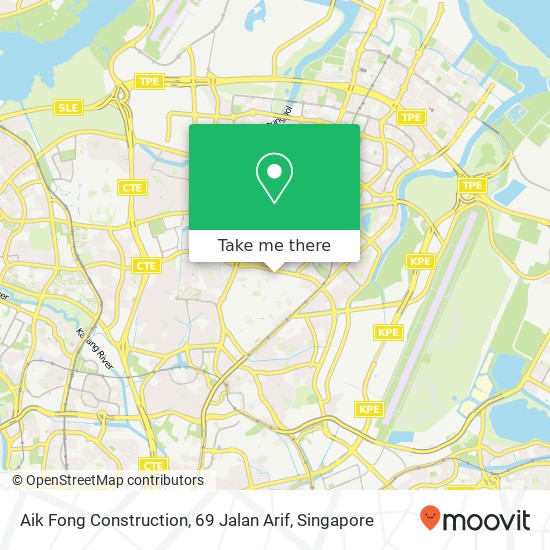 Aik Fong Construction, 69 Jalan Arif map