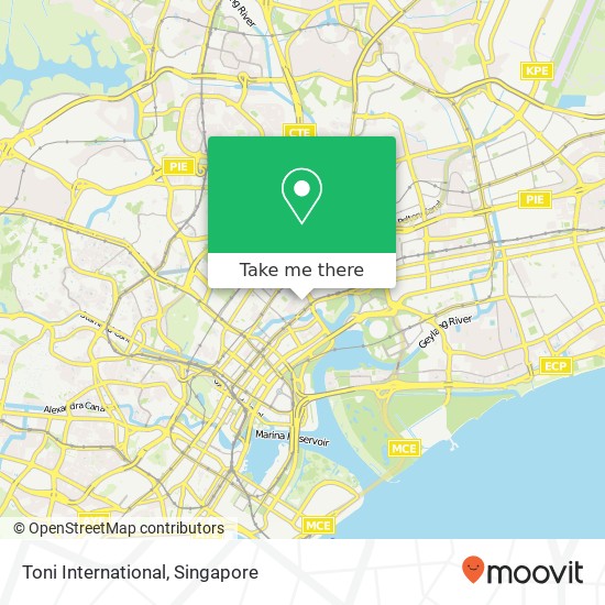 Toni International map