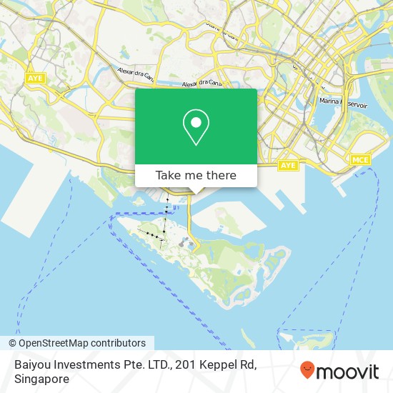 Baiyou Investments Pte. LTD., 201 Keppel Rd map