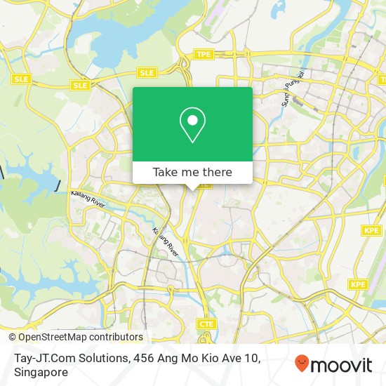 Tay-JT.Com Solutions, 456 Ang Mo Kio Ave 10地图