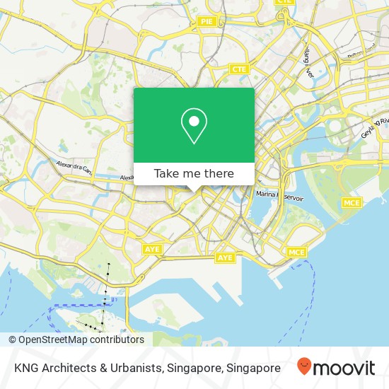 KNG Architects & Urbanists, Singapore地图