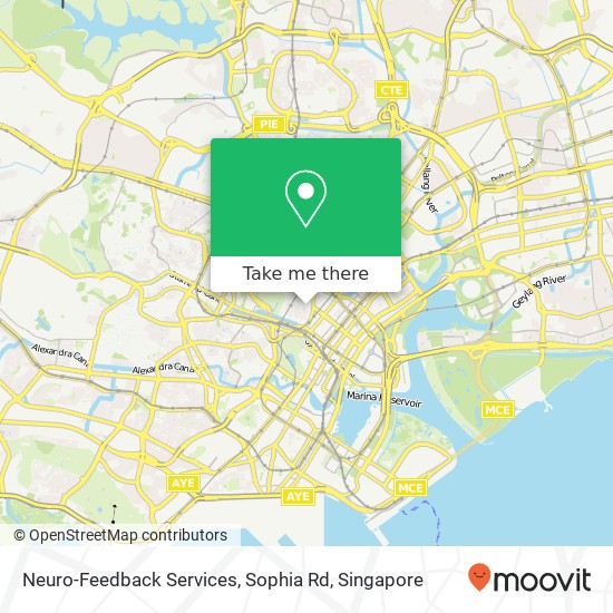 Neuro-Feedback Services, Sophia Rd map