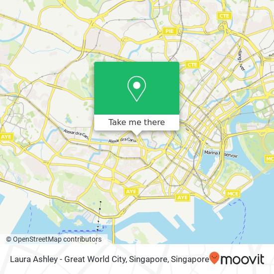 Laura Ashley - Great World City, Singapore map