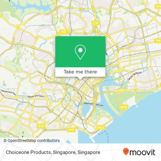 Choiceone Products, Singapore map